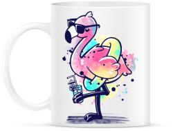 printfashion Summer Flamingo - Bögre - Fehér (945047)