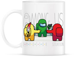 printfashion Among us - impostor situation - Bögre - Fehér (4157521)