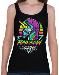 printfashion Fortnite Llama Rainbow - Női atléta - Fekete (1094334)