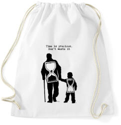 printfashion Time is precious, don't waste it - Sportzsák, Tornazsák - Fehér (1741026)