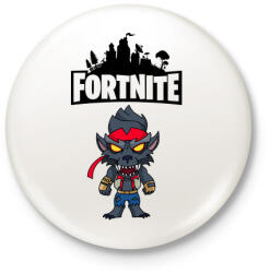 printfashion Fortnite Max Dire - Kitűző, hűtőmágnes - Fehér (3081860)