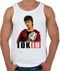 printfashion A nagy pénzrablás - TOKIO - Férfi atléta - Fehér (4770113)