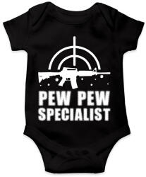 printfashion Pew pew speciaist - Baba Body - Fekete (15529810)