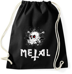printfashion metal - Sportzsák, Tornazsák - Fekete (1486661)