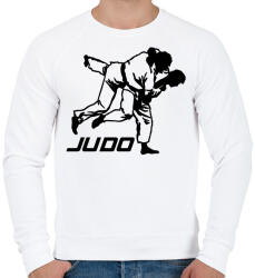 printfashion Judo - Cselgáncs - Férfi pulóver - Fehér (5008331)