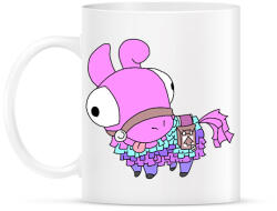 printfashion Fortnite láma pasztell - Bögre - Fehér (14643605)