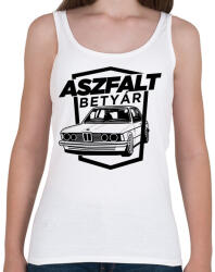 printfashion Aszfalt betyár - Old School BMW - Női atléta - Fehér (4343325)