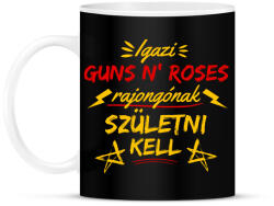 printfashion igazi guns n roses rajongó - Bögre - Fekete (2648538)