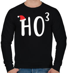 printfashion Ho Ho Ho - Férfi pulóver - Fekete (1090496)