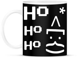 printfashion Ho ho ho Mikulás - Bögre - Fekete (14912027)