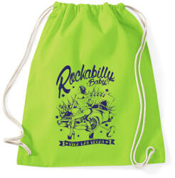 printfashion Rockabilly baby - Sportzsák, Tornazsák - Limezöld (194652)