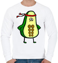 printfashion Fitness Avocado - Férfi pulóver - Fehér (2419484)