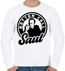printfashion Better Call Saul - Férfi pulóver - Fehér (16576592)