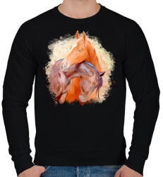 printfashion horse - Férfi pulóver - Fekete (7644645)