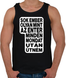 printfashion Sok ember olyan, mint az ENTER. Minden mondat után ütném! - Férfi atléta - Fekete (16476458)