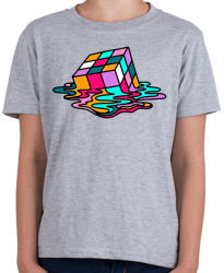 printfashion Rubik kocka - Gyerek póló - Sport szürke (2363402)
