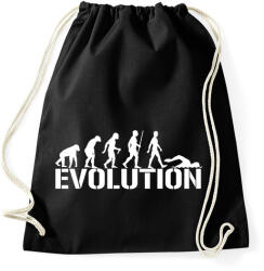 printfashion Úszás evolúció - Sportzsák, Tornazsák - Fekete (989024)