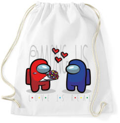 printfashion Among us - love is real - Sportzsák, Tornazsák - Fehér (4242458)