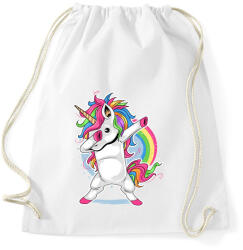 printfashion Unikornis dab táncos - Sportzsák, Tornazsák - Fehér (3022927)