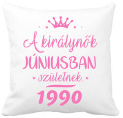 printfashion A királynők júniusban születnek - Párnahuzat, Díszpárnahuzat - Fehér (2563239)