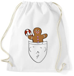 printfashion Mézeskalács zsebminta - Sportzsák, Tornazsák - Fehér (14479853)