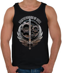 printfashion Brotherhood of Steel - Férfi atléta - Fekete (761019)