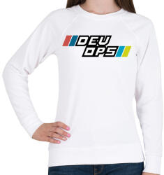 printfashion DEVOPS - Női pulóver - Fehér (3919449)
