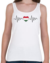 printfashion Magyar szívverés - Női atléta - Fehér (5975033)