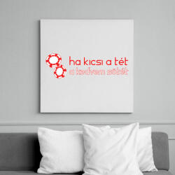 printfashion kicsi-a-tet-red-white - Vászonkép - Fehér (6623808)