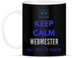 printfashion KEEP CALM WEBMASTER - Bögre - Fekete (2371116)