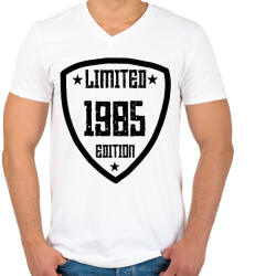 printfashion 1985 - Férfi V-nyakú póló - Fehér (11917243)