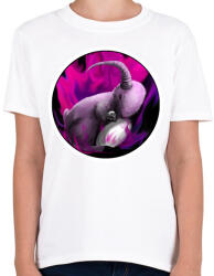 printfashion Kecskenyúl koponyával - Gyerek póló - Fehér (2028713)