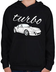 printfashion Turbo - Gyerek kapucnis pulóver - Fekete (5014295)