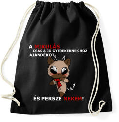 printfashion Kenny, a capybara és a Mikulás - Sportzsák, Tornazsák - Fekete (15045870)