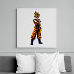 printfashion dragon ball super-saiyan - Vászonkép - Fehér (6634583)