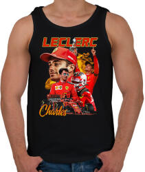 printfashion Charles Leclerc Forma 1 - Férfi atléta - Fekete (13282209)