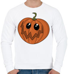 printfashion Halloween tök - Férfi pulóver - Fehér (14479488)