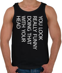 printfashion You look really funny - white - Férfi atléta - Fekete (7041452)