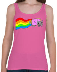printfashion Nyan Cat - Női atléta - Rózsaszín (2515190)