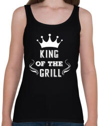 printfashion king of the grill fehér - Női atléta - Fekete (14019030)