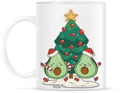 printfashion Avokádó karácsony - Bögre - Fehér (7650550)