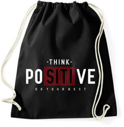 printfashion Gondolkodj pozitívan - Sportzsák, Tornazsák - Fekete (4787143)