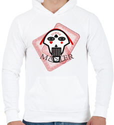 printfashion pokermaster_4 - Férfi kapucnis pulóver - Fehér (13088055)