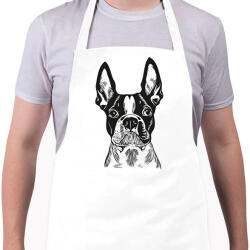 printfashion boston terrier - Kötény - Fehér (15203243)