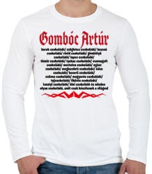 printfashion Gombóc Artúr és a világ összes csokoládéja - Férfi hosszú ujjú póló - Fehér (16606512)