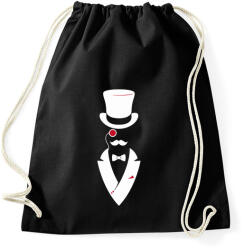 printfashion Mr Gentleman - Sportzsák, Tornazsák - Fekete (5084939)