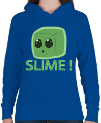 printfashion Minecraft Slime - Női kapucnis pulóver - Királykék (2318346)