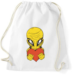 printfashion UFO love me - Sportzsák, Tornazsák - Fehér (5486161)