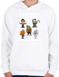 printfashion Halloweenkor az lehetsz aki csak szeretnél - Gyerek kapucnis pulóver - Fehér (14602355)
