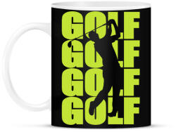 printfashion Golf Golf Golf - Bögre - Fekete (15842865)